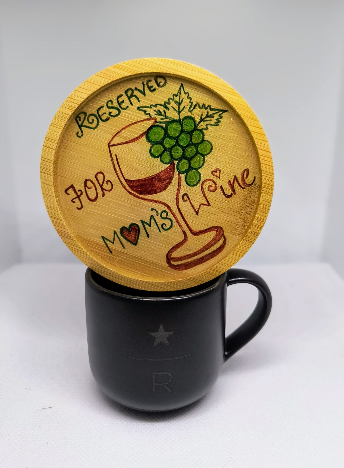 Hand-Drawn Resin Coasters