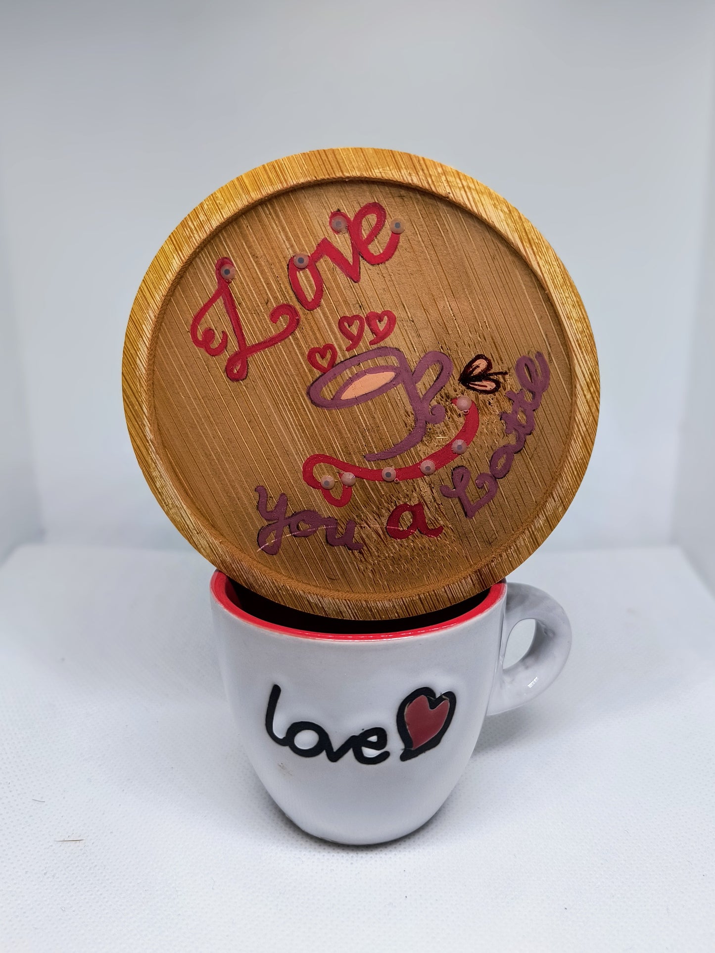 Hand-Drawn Resin Coasters