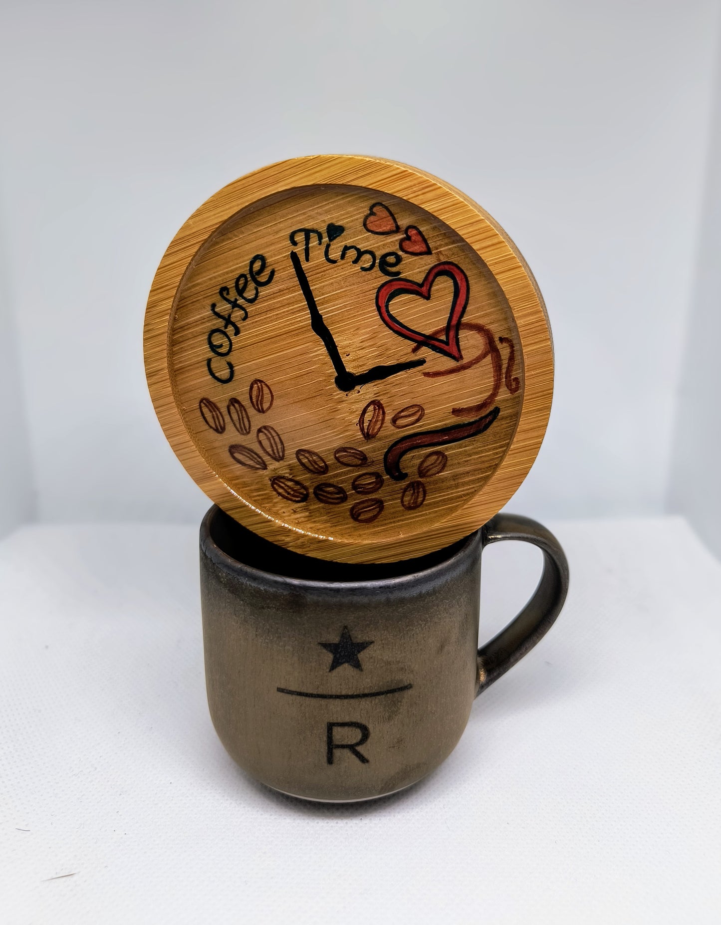 Hand-Drawn Resin Coasters