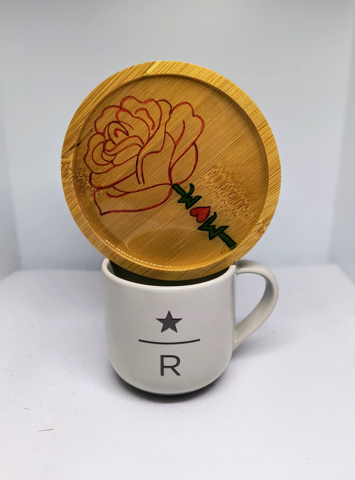 Hand-Drawn Resin Coasters