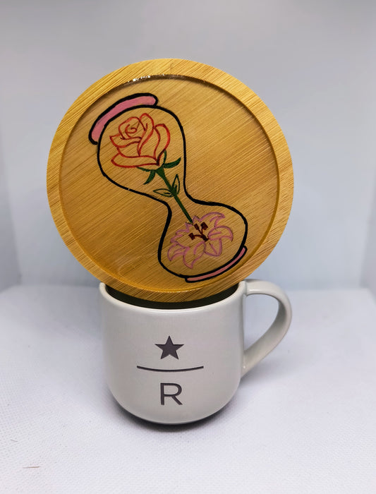 Hand-Drawn Resin Coasters