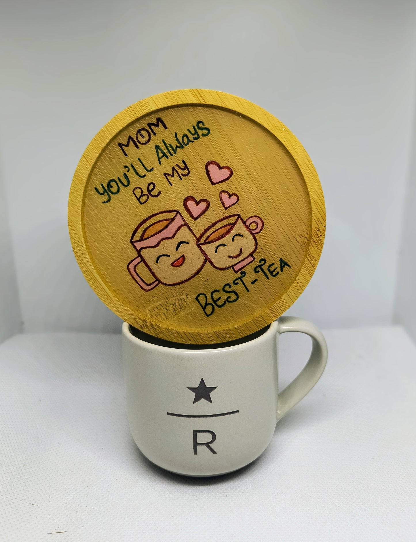 Hand-Drawn Resin Coasters