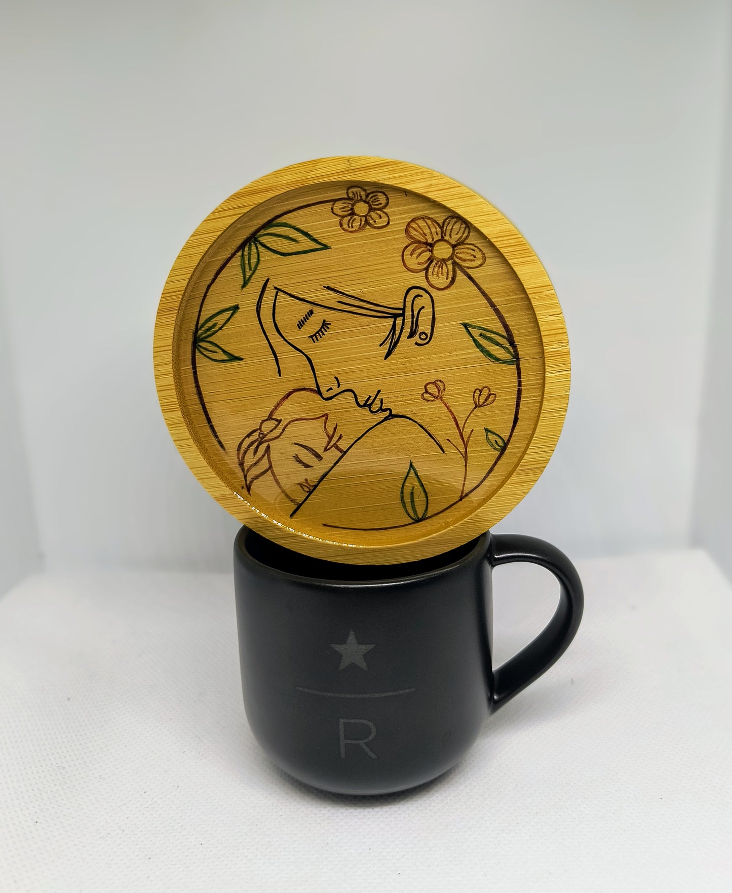 Hand-Drawn Resin Coasters