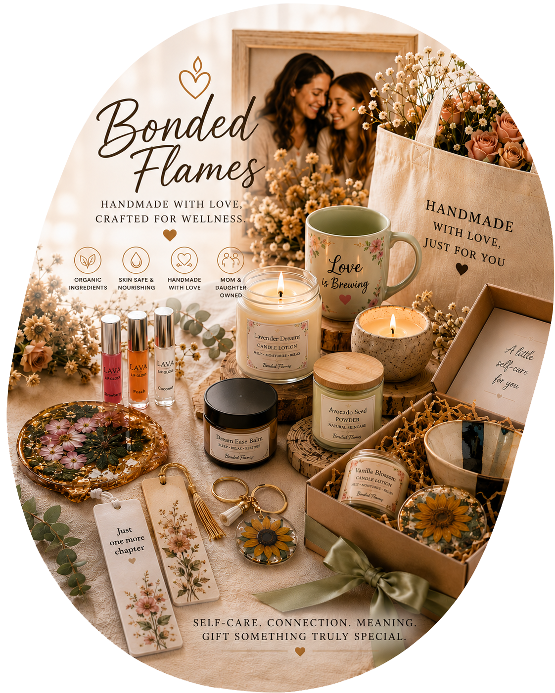 bonded flames
